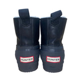 Hunter Men’s Black Rubber Insulated Lining Lace-Up Waterproof Duck Boots Size 10