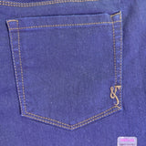 Style & Co Womens Dark Wash Denim Boot Leg Pants Stretch Fit Size 14