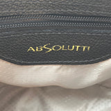 Absolutti Camel Brown & Black Faux Leather & Gold Zipper Crossbody Camera Bag