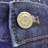White House Black Market Womens Dark Blue Denim Skinny Flare Jeans Size 2