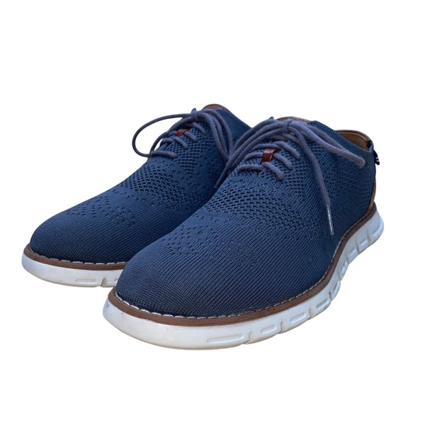 Nautica Men’s Gray & Brown Wrenwood 3 Lace-Up Knit Walking Shoes Size 9