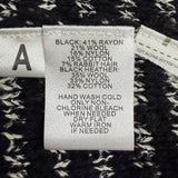 Ann Taylor LOFT Womens Black & White Tweed Cardigan Jacket Size SP