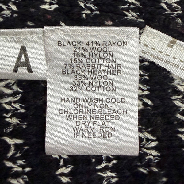Ann Taylor LOFT Womens Black & White Tweed Cardigan Jacket Size SP