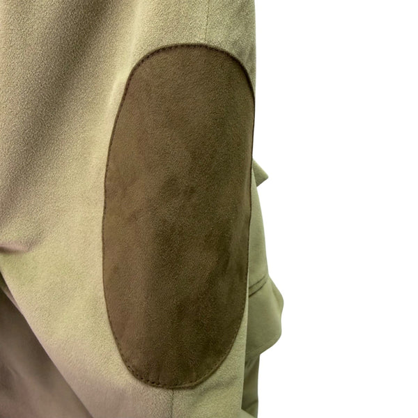 Michael Kors Mens Tan Blazer Suede-Look Sport Coat 2-Button Pockets Sz 40R