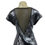 Free People Women’s Black Midnight Dreamer Sequins Dress Sz-S/P