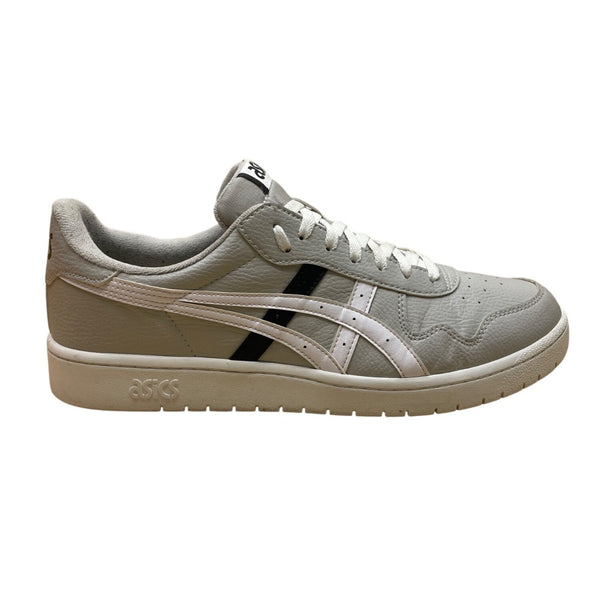 Asics Men’s Gray & White Leather Lace Up Logo Accent  Athletic Sneakers Size 13