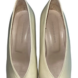 Purificación García  Women’s New Beige Spanish Leather Pointed Toe Pumps Sz 40