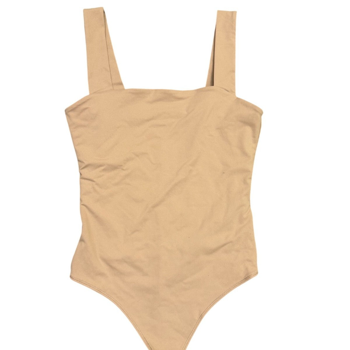 Abercrombie & Fitch Womens Beige Cotton Spandex Bodysuit Size M