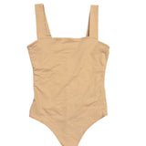 Abercrombie & Fitch Womens Beige Cotton Spandex Bodysuit Size M