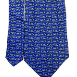 The Nature Conservancy Mens Blue Silk Duck Pattern Neck Tie Hand Made Imported