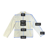 Chicos Womens Ivory Braxton Blazer Mandarin Collar Lightweight Size 2