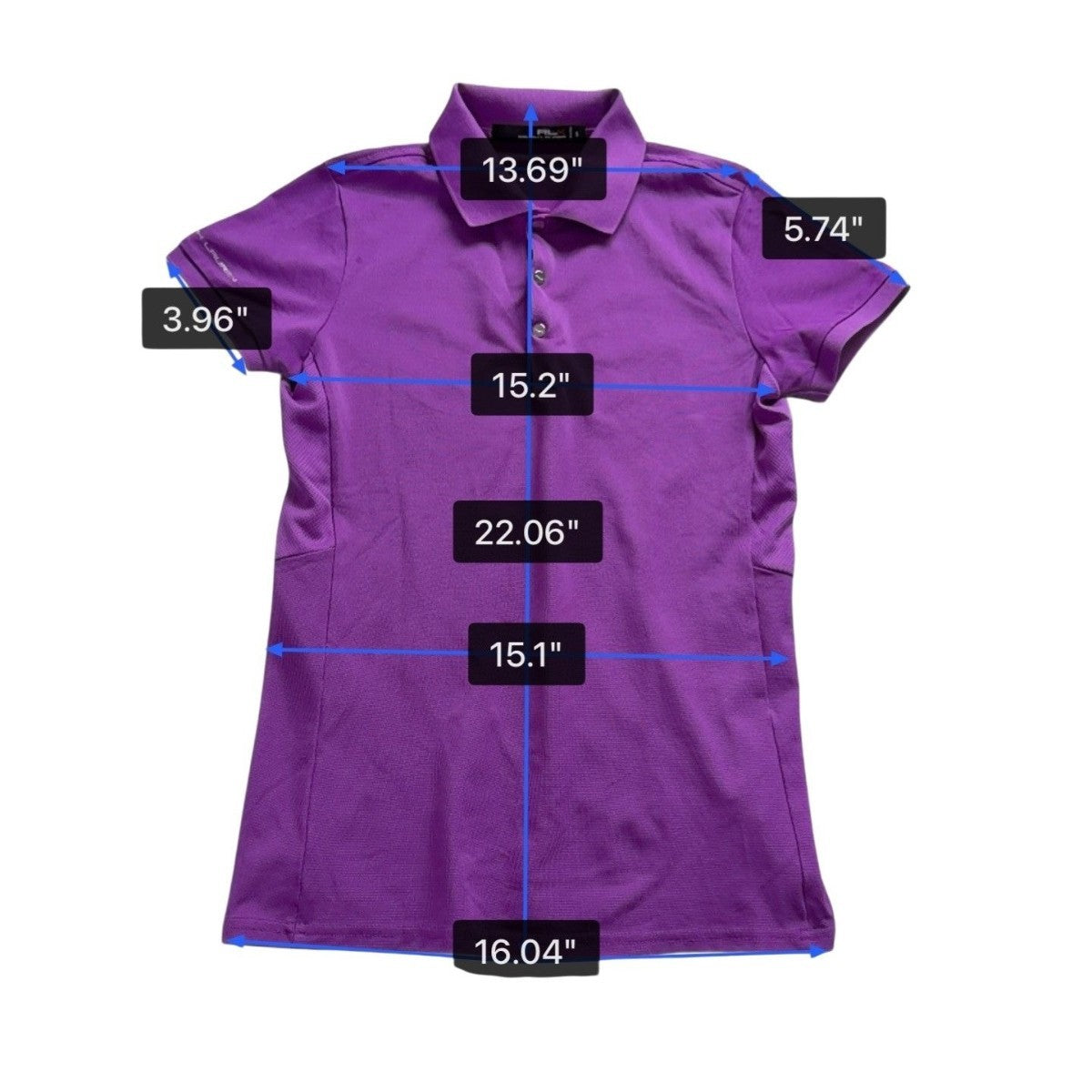 Ralph Lauren Womens Purple Polo Shirt Short Sleeve RLX Sporty Top Size S