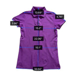 Ralph Lauren Womens Purple Polo Shirt Short Sleeve RLX Sporty Top Size S