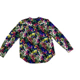 J. Crew Womens Multicolor Floral Print Long Sleeve Button-Down Blouse Size XS