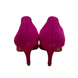 Loeffler Randall Women’s Magenta Pony style Pointed Toe Kitten Heels Size 9.5B