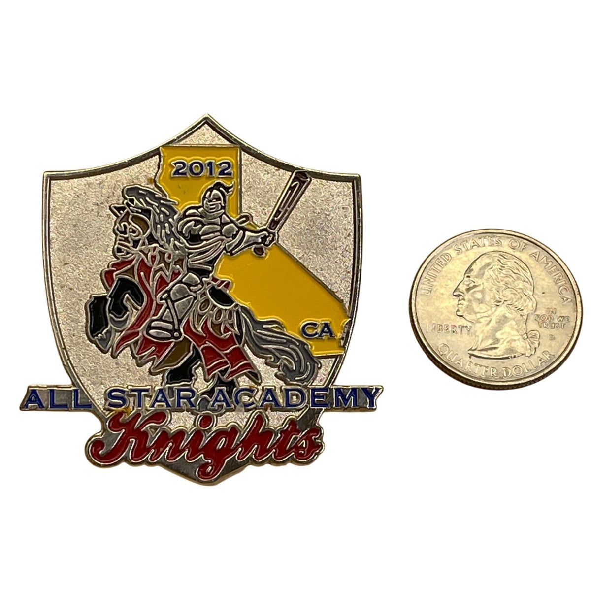 All Star Academy Knights 2012 Shield Enamel Lapel Pin
