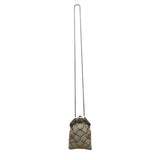 Special Occasions Women’s White Beaded Vintage-Style Chain Strap Evening Bag