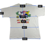 Sanrio Unisex White Cotton/Polyester Hello Kitty & Friends Graphic T-Shirt