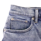 Lucky Brand Womens Blue Relaxed Denim Shorts With Distressed Hem Size 0