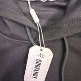 Coofandy Mens Black Hooded Pullover Sweatshirt Casual Style Size XL