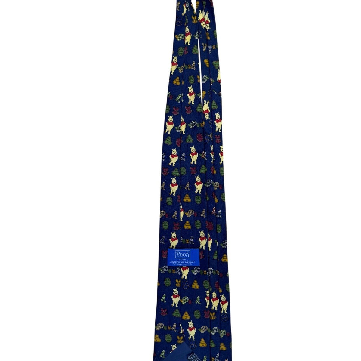 Disney Mens Blue Winnie The Pooh Patterned Necktie By Exquisite Apparel