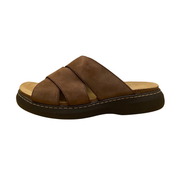 Cole Haan Men’s Brown Leather Slip-On Casual Slide Sandals Size 9.5M