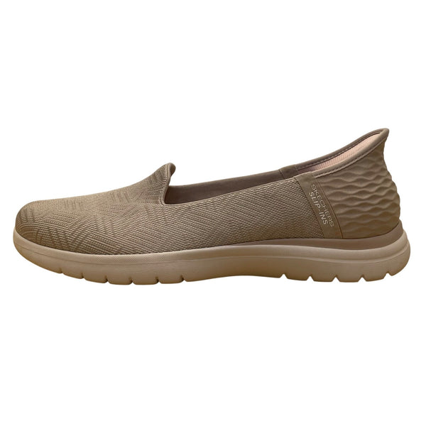 Skechers Women’s Taupe Slip-Ins Air-Cooled Memory Foam Flat Sneakers Size 11