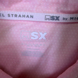 MSX By Michael Strahan Mens Pink Performance Polo Shirt Size XL