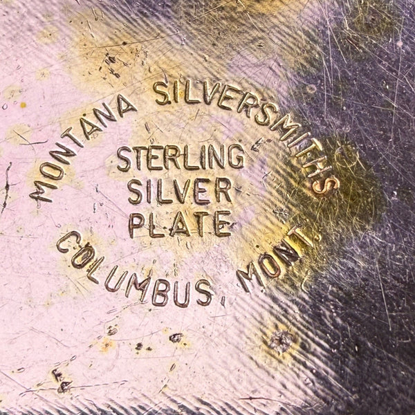 Montana Silversmiths Mens Two Tone Sterling Silver-Plate Belt Buckle Western
