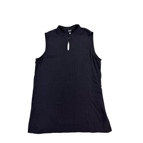 Eileen Fisher Petite Women Dark Navy Sleeveless Tunic Top Size M