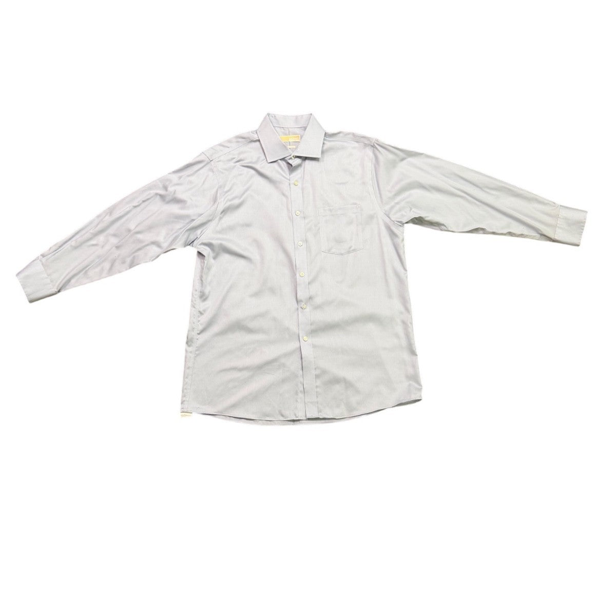 Michael Kors Mens Light Blue Cotton Dress Shirt Non-Iron Long Sleeve Size 16.5
