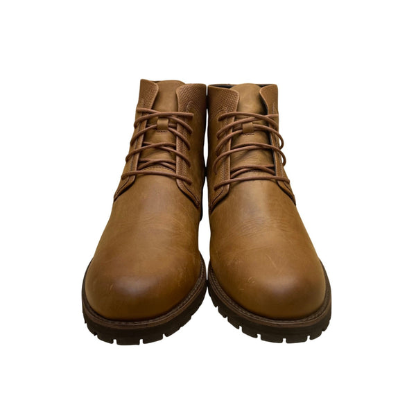 Velez Men’s Brown Leather Lace-Up Rugged Sole Artisan Ankle Boots  Size 43