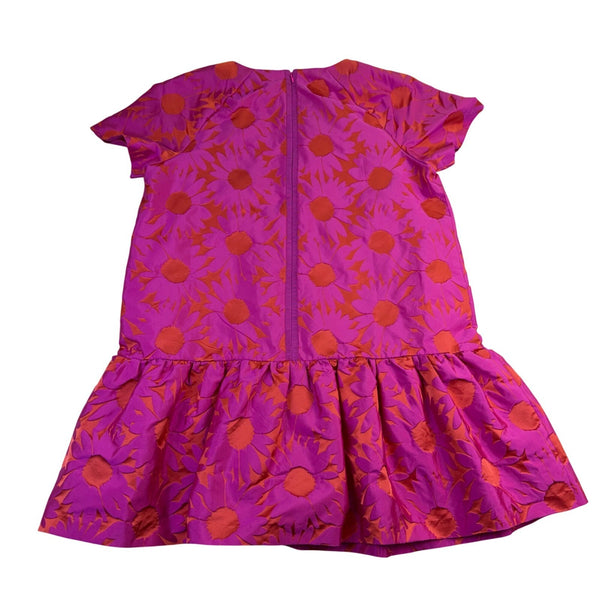 ASOS Womens Pink & Orange Floral Print Drop Hem Dress Size 14