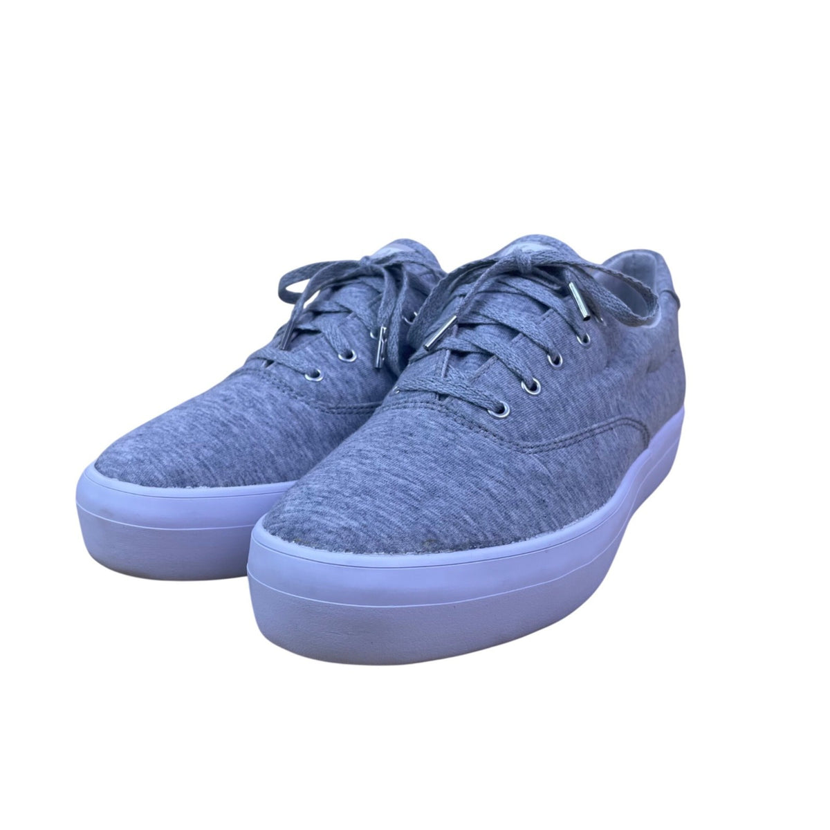 Keds Women’s Gray Canvas Lace-Up Sneakers Dream Foam Casual Shoes Size 8.5