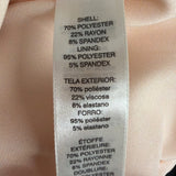 White House Black Market Womens Beige Polyester Blend Sleeveless Sheath Dress Si