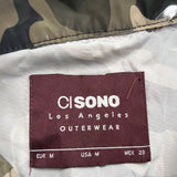 Ci Sono Mens Camouflage Hooded Windbreaker Jacket Waterproof Outerwear Size M