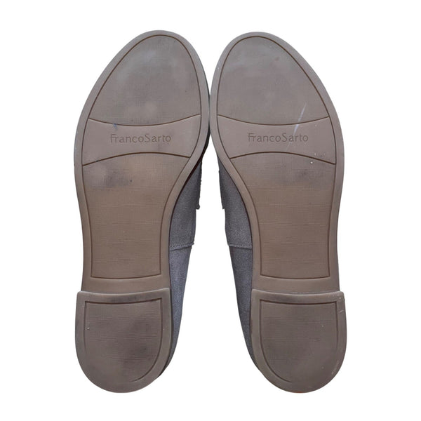 Franco Sarto Women’s Gray Suede Tassel Detail Havea Loafers Size 9M