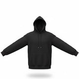 Coofandy Mens Black Hoodie Pullover Long Sleeve Casual Sweatshirt Size L