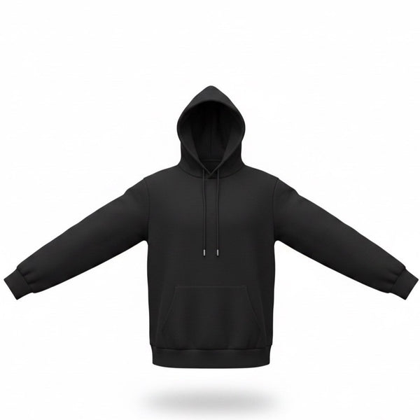 Coofandy Mens Black Hoodie Pullover Long Sleeve Casual Sweatshirt Size L
