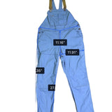 REI Womens Blue Cotton/Polyester Blend Adjustable Overall Bib Pants Size 16