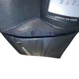 Mundi Men’s Black Leather RFID Blocking Hipfold Tall Wallet
