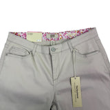 Vintage America Womens Sand Cotton/Spandex Boyfriend Pants Casual Fit Size 6/28