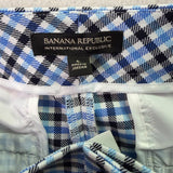 Banana Republic Women’s Blue & Black Plaid Wide-Leg Crop Pants Size 6 - New