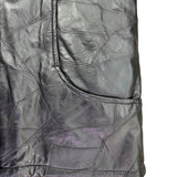 Tudor Court Womens Black Leather Button-Up Jacket Elegant Outerwear Size PL