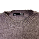 Dazy Mens Taupe Crew Neck Sweater Stylish Warm Knitwear Size S