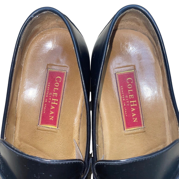 Cole Haan Men’s Black Leather Tassel City Loafers Dress Shoes Size 12D