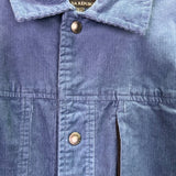 Banana Republic Mens Blue  Jacket Snap Button Classic Corduroy Midweight Sz L