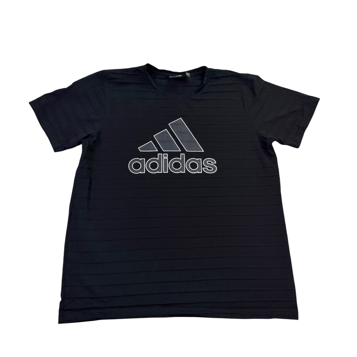 Adidas Mens Black Comfortable Crew Neck T-Shirt With Classic Logo Size XXL