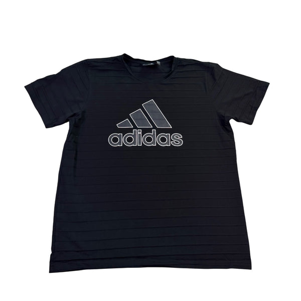 Adidas Mens Black Comfortable Crew Neck T-Shirt With Classic Logo Size XXL