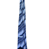 Geoffrey Beene Mens Blue Striped Silk Necktie Versatile Formal Business Wear